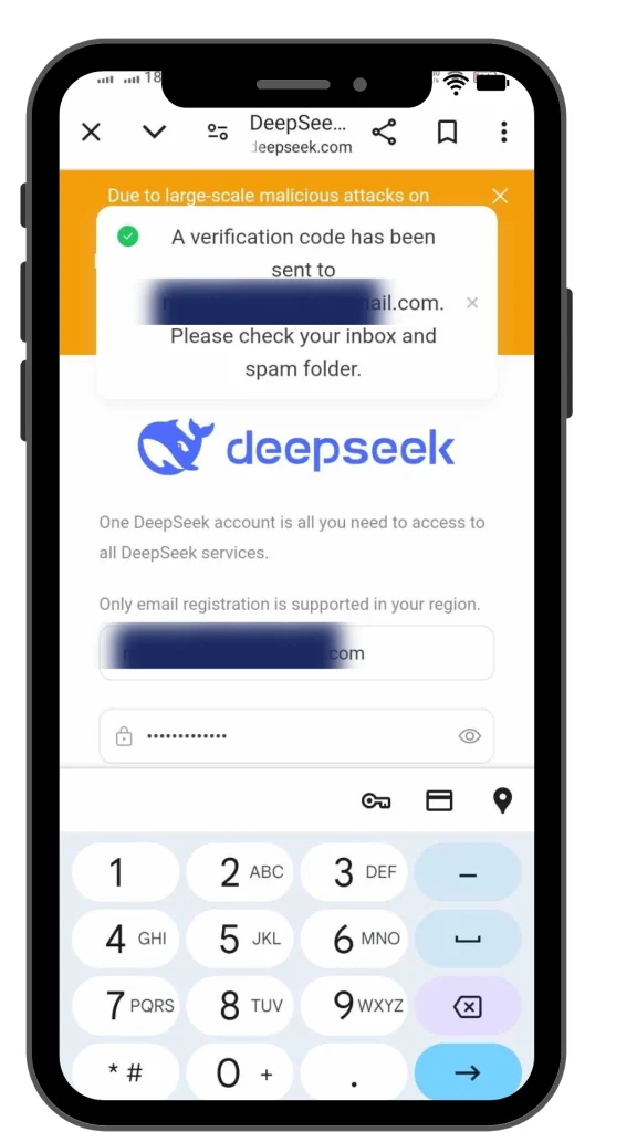 deepseek ai signup method